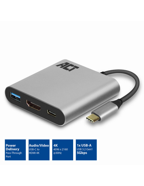 Adaptador act connectivity usb - c a hdmi