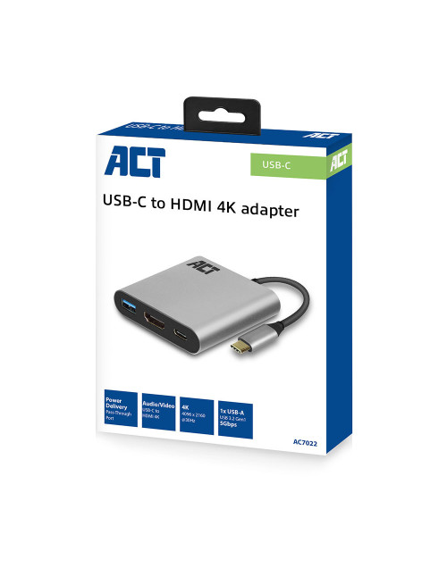 Adaptador act connectivity usb - c a hdmi