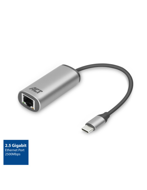 Adaptador act connectivity usb - c a rj45