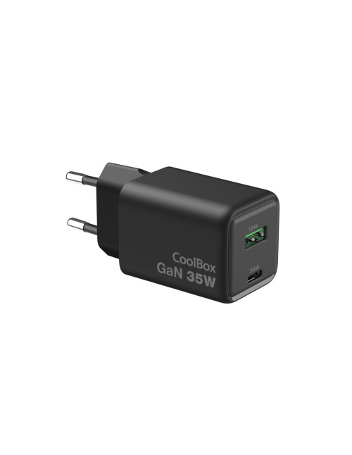 Cargador usb pared coolbox 35w gan