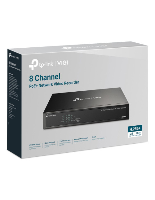 Videograbador seguridad tp - link vigi nvr1008h - op 8