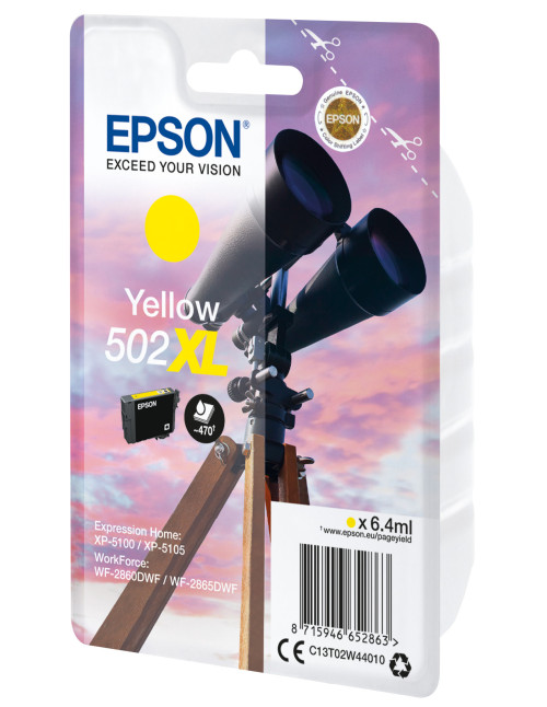 Cartucho tinta epson t02w440 502xl amarillo