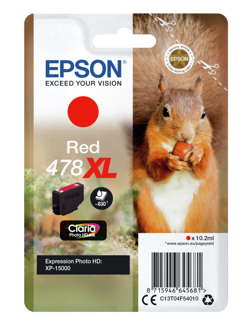 Cartucho tinta epson c13t04f54010 singlepack rojo