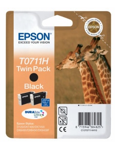 Pack 2 tintas epson c13t07114h10 negro