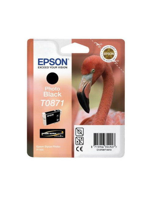 Cartucho tinta epson c13t08714010 negro flamenco