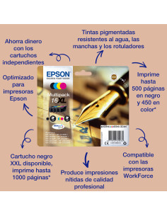 Multipack tinta epson t163640 xl wf - 2010