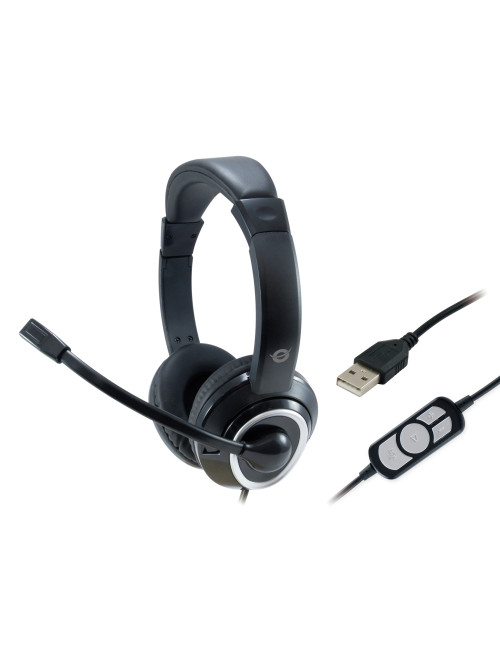 Auricular conceptronic polona01b usb microfono control