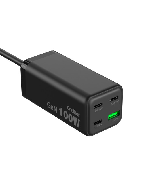 Estacion carga usb coolbox 100w gan