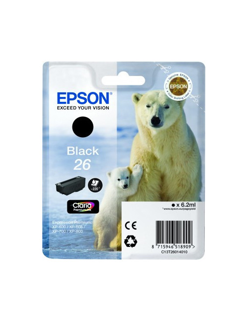 Cartucho tinta epson t260140 negro xp - 600
