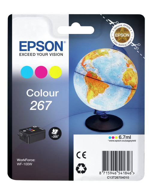 Cartucho tinta epson 267 c13t26704010 color