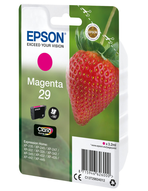 Cartucho tinta epson 29 c13t29834012 magenta