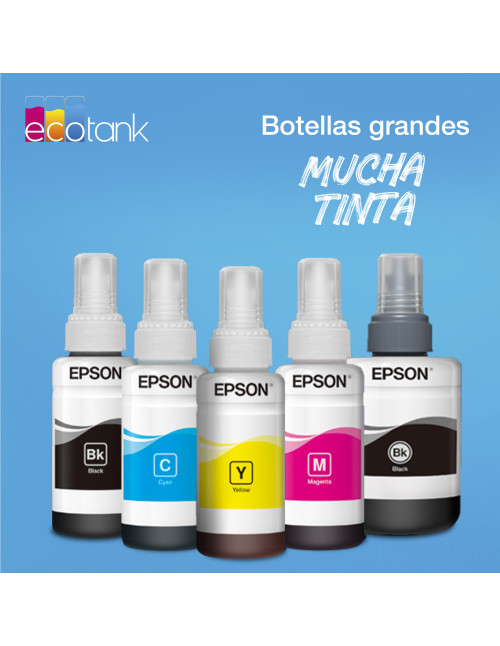 Cartucho ecotank epson t774140 negro 140ml