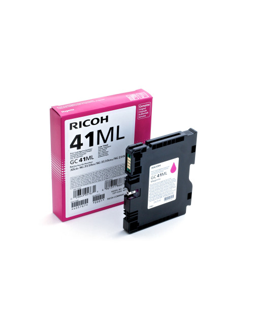 Cartucho gel ricoh gc - 41mi magenta (600