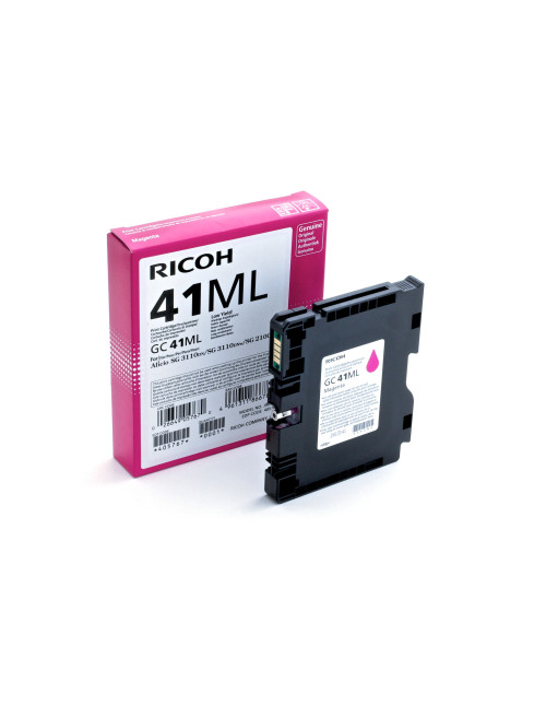 Cartucho gel ricoh gc - 41mi magenta (600