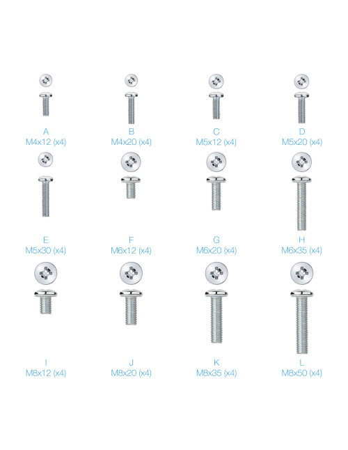 Kit tornillos montaje pantallas tooq ssk4820