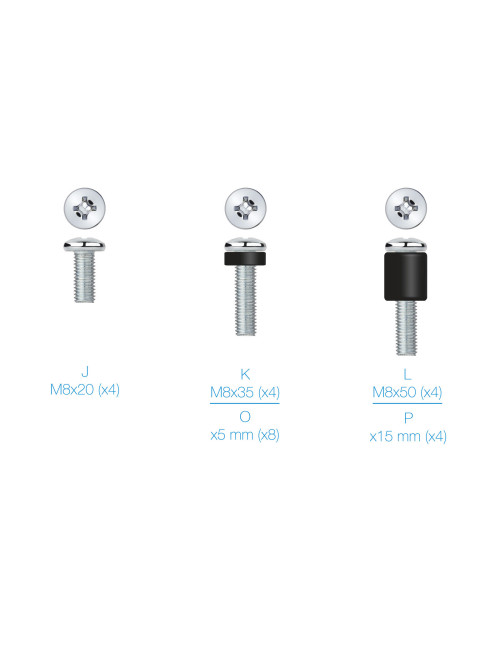 Kit tornillos montaje pantallas tooq ssk4820