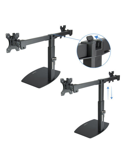 Soporte monitor mesa tooq 2 pantallas
