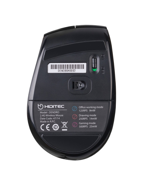 Mouse raton hiditec inalambrico dendro 2000dpi