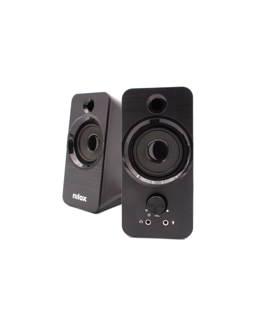 Altavoces pc nilox 2.0 6w negro