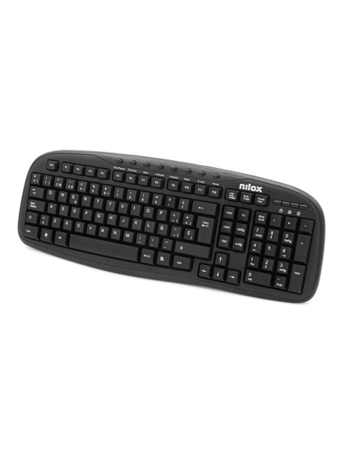 Teclado multimedia nilox usb negro