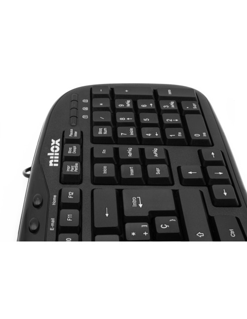 Teclado multimedia nilox usb negro