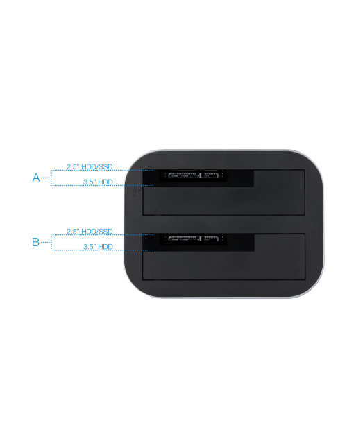 Docking station tooq hdd sdd 2.5 pulgadas