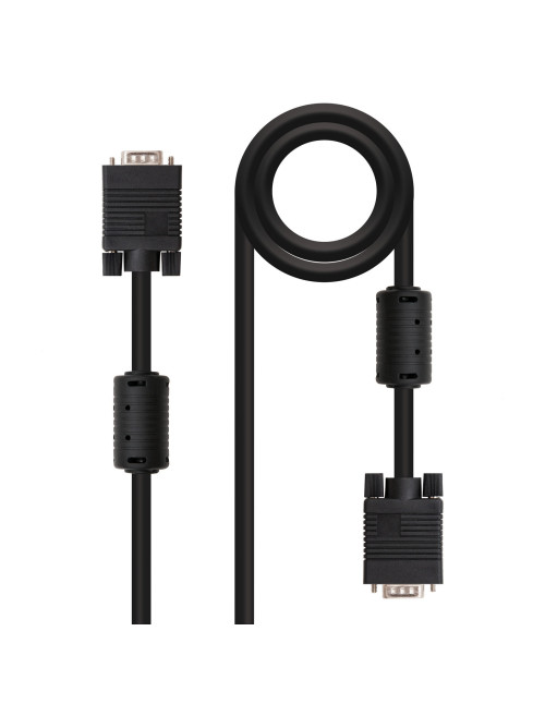 Cable nanocable con ferrita svga hdb15