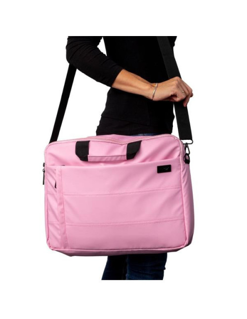 Maletin nilox style portatil 15.6 pulgadas rosa