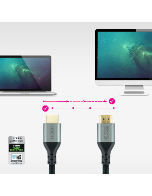 Cable hdmi 2.1 nanocable 1m macho - macho