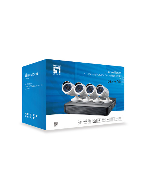 Kit videovigilancia 720p cctv level one