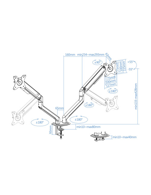 Soporte mesa tv tooq 17 - 32 pulgadas 2