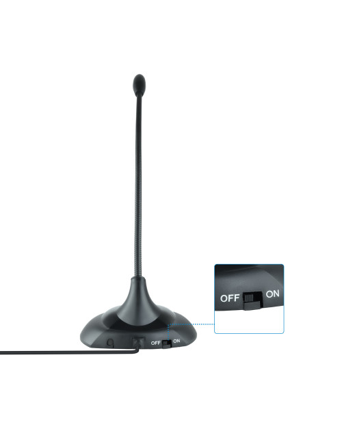 Microfono multimedia tooq tqmm - 213 fflexible jack