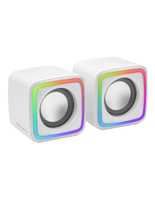 Altavoces mars gaming mscubew 8w blanco