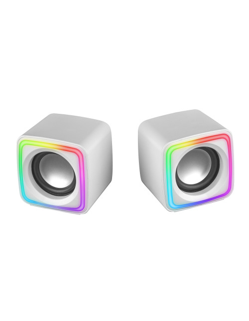 Altavoces mars gaming mscubew 8w blanco