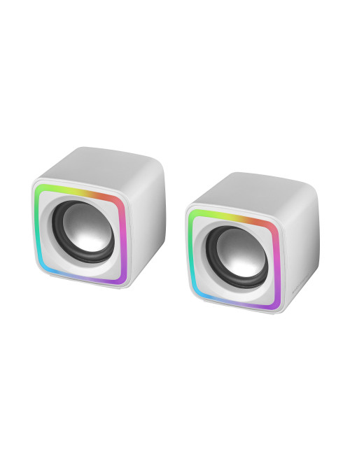 Altavoces mars gaming mscubew 8w blanco