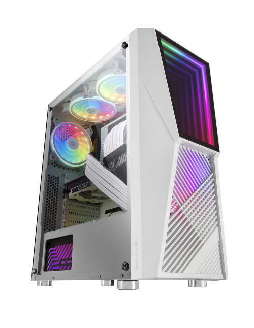 Caja ordenador mars gaming mc777w blanco