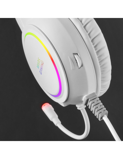 Auriculares mars gaming mhrgbw jack 3.5mm