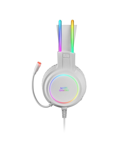 Auriculares mars gaming mhrgbw jack 3.5mm