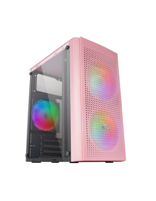 Caja ordenador mars gaming mc300 rosa