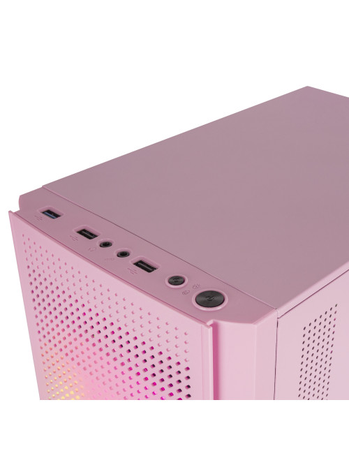 Caja ordenador mars gaming mc300 rosa