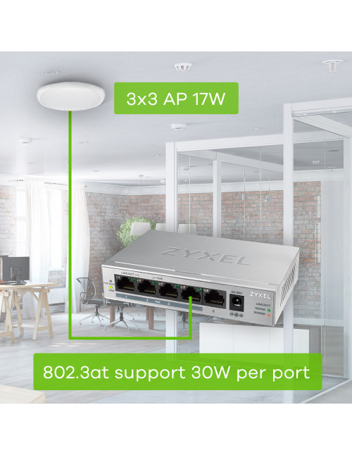 Switch 5 puertos zyxel full duplex