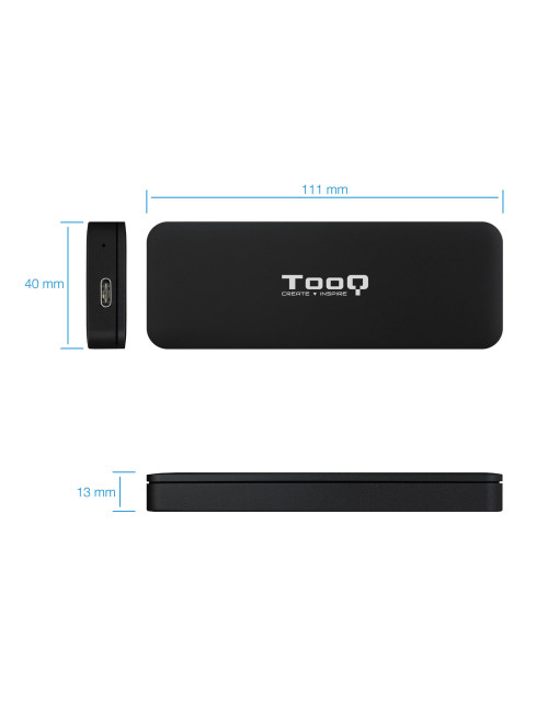 Caja externa tooq tqe - 2280b ssd m.2