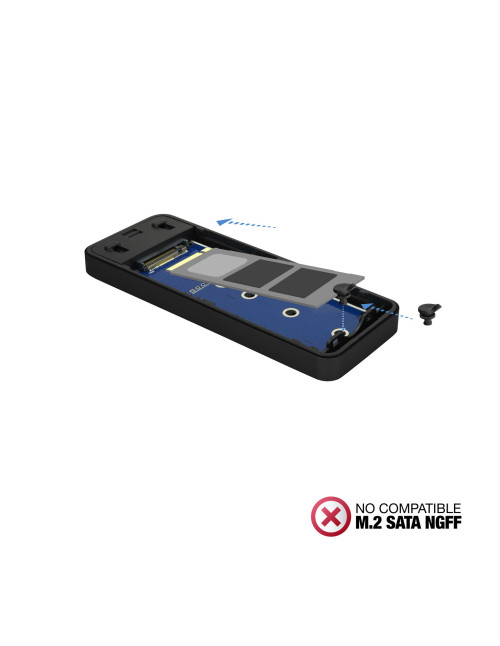 Caja externa tooq tqe - 2280b ssd m.2