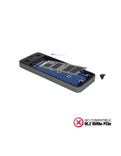 Caja externa tooq tqe - 2281g ssd m.2