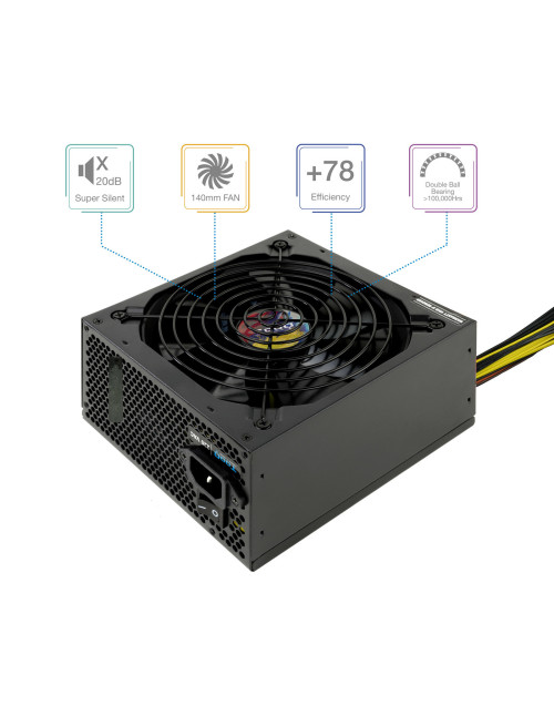 Fuente alimentacion tooq tqapolo - 650sp atx 650w