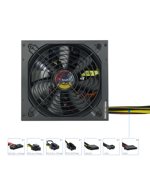 Fuente alimentacion tooq tqapolo - 650sp atx 650w