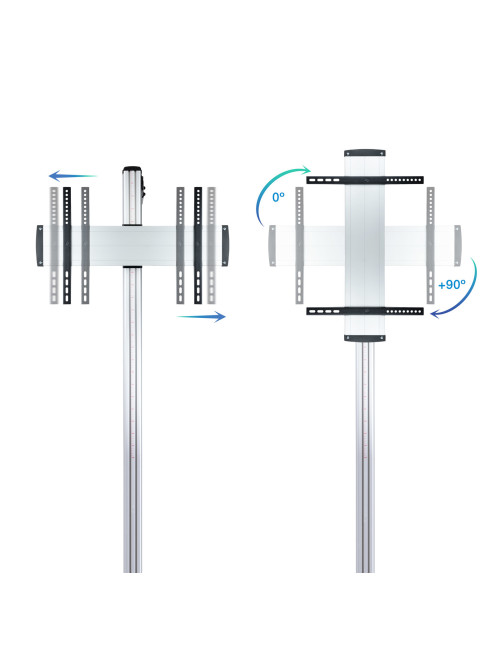 Soporte suelo tv tooq fs2270m - b 37 pulgadas - 70 pulgadas