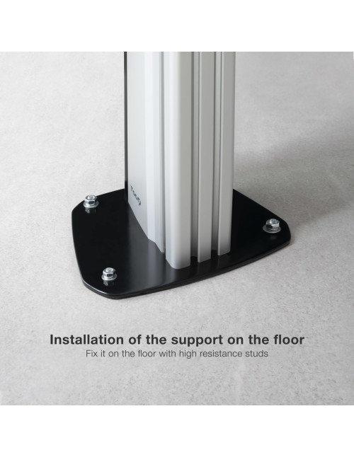 Soporte suelo tv tooq fs2270m - b 37 pulgadas - 70 pulgadas
