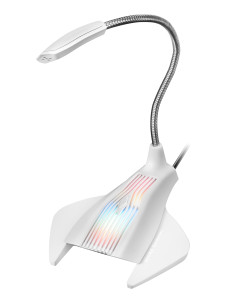 Microfono mars gaming rgb blanco