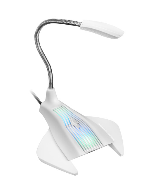 Microfono mars gaming rgb blanco